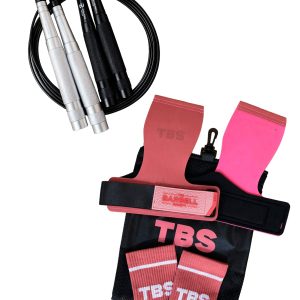 Pack combo calleras TBS Grips 1.0 y comba TBS Speed Rope